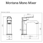 Scudo Montana Mono Basin Mixer Tap Gunmetal