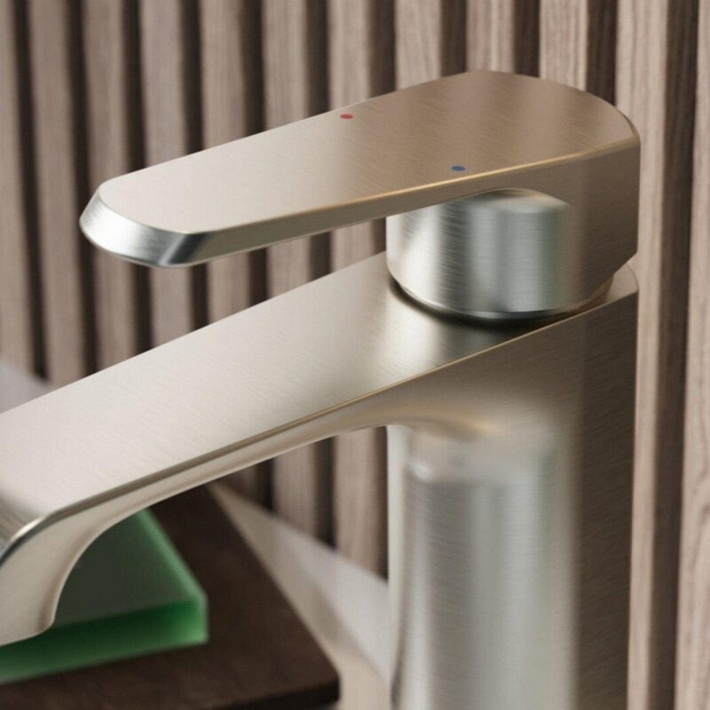 Scudo Montana Mini Mono Basin Mixer Tap Brushed Nickel