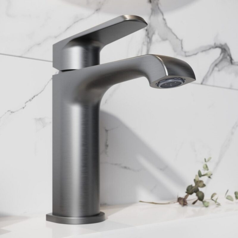 Scudo Montana Mini Mono Basin Mixer Tap Gunmetal