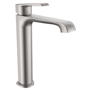 Scudo Montana Tall Mono Basin Mixer Tap Brushed Nickel