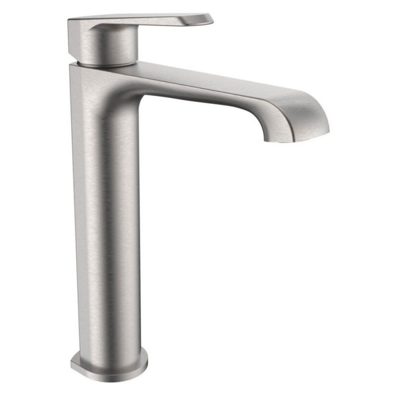 Scudo Montana Tall Mono Basin Mixer Tap Brushed Nickel Scudo Montana Tall Mono Basin Mixer Tap Brushed Nickel
