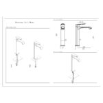 Scudo Montana Tall Mono Basin Mixer Tap Brushed Nickel