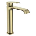 Scudo Montana Tall Mono Basin Mixer Tap Brushed Brass