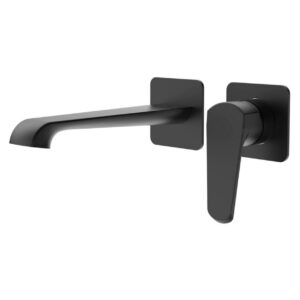 Scudo Montana Wall Bath Filler Tap Black