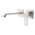 Scudo Montana Wall Bath Filler Tap Brushed Nickel
