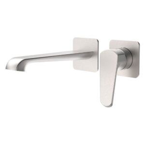 Scudo Montana Wall Bath Filler Tap Brushed Nickel