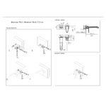 Scudo Montana Wall Bath Filler Tap Brushed Nickel