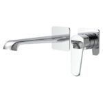 Scudo Montana Wall Basin Mixer Tap Chrome