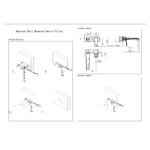 Scudo Montana Wall Basin Mixer Tap Brushed Brass