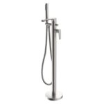 Scudo Montana Freestanding Bath Shower Mixer Brushed Nickel
