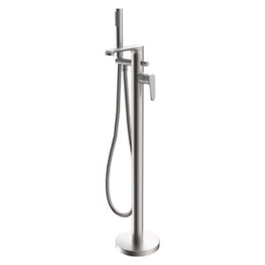 Scudo Montana Freestanding Bath Shower Mixer Brushed Nickel