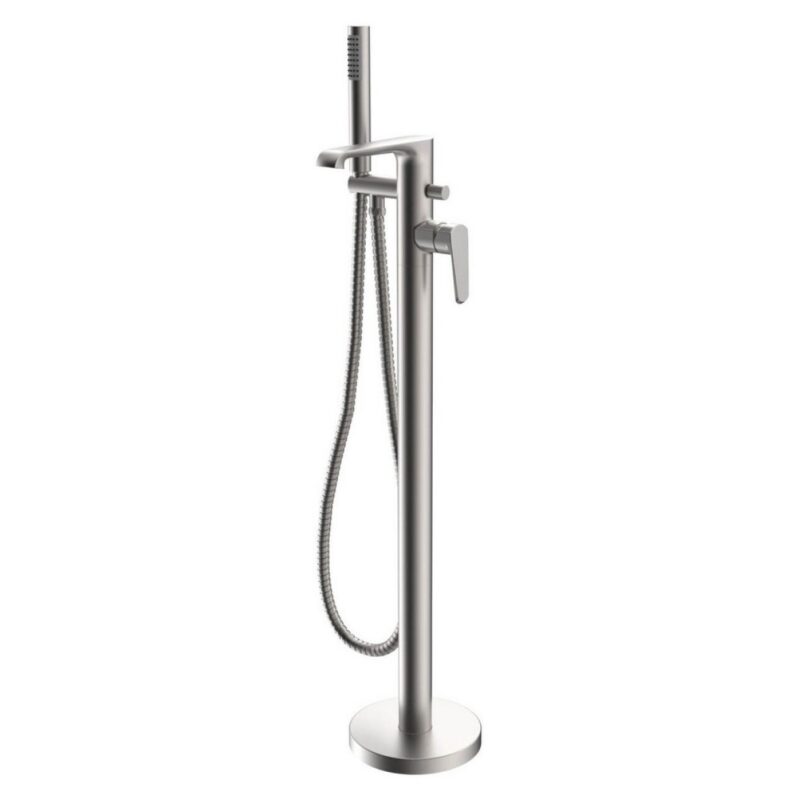 Scudo Montana Freestanding Bath Shower Mixer Brushed Nickel