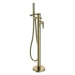 Scudo Montana Freestanding Bath Shower Mixer Brushed Brass