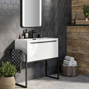 Scudo Muro 500 Wall Hung Cabinet Gloss White