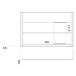 Scudo Muro 500 Wall Hung Cabinet Gloss White