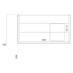 Scudo Muro 600 Wall Hung Cabinet Gloss White