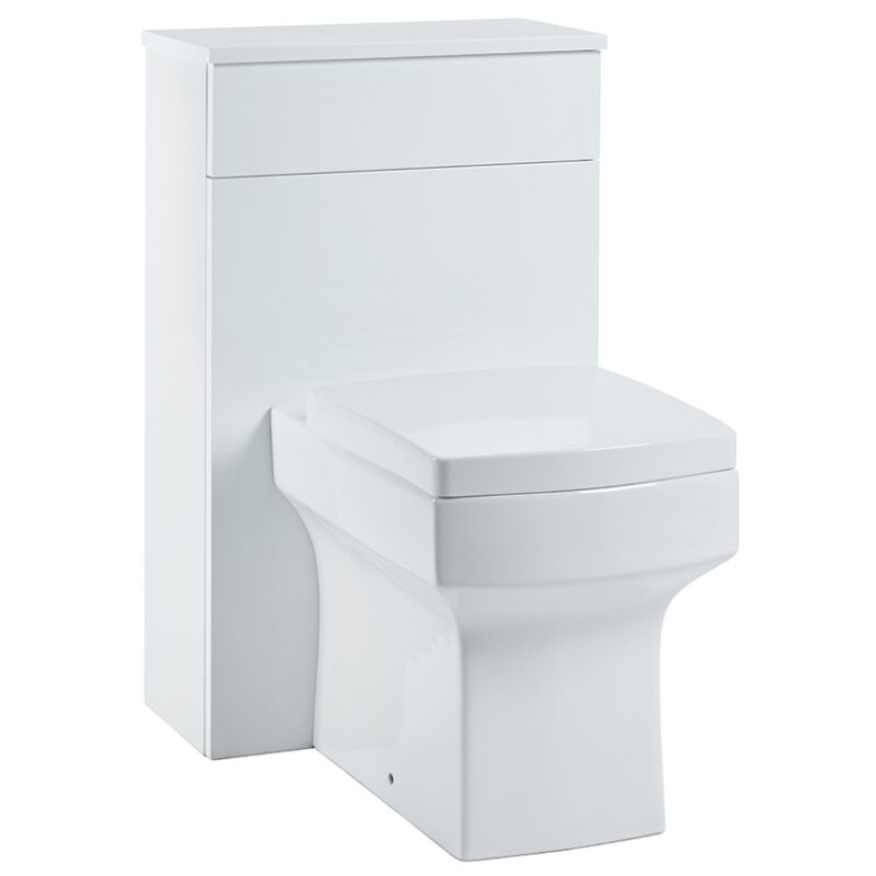 Scudo Muro 500mm Gloss White WC Unit