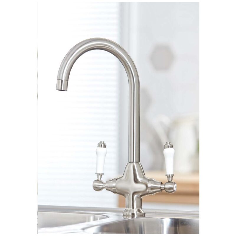 Scudo Harrogate Kitchen Tap Brushed Nickel