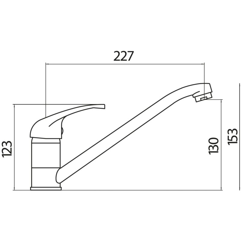 Scudo Aruba Kitchen Tap Brushed Nickel