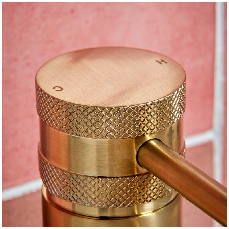 Scudo Core Mono Basin Mixer Tap Brushed Brass