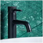 Scudo Core Tall Mono Basin Mixer Tap Black