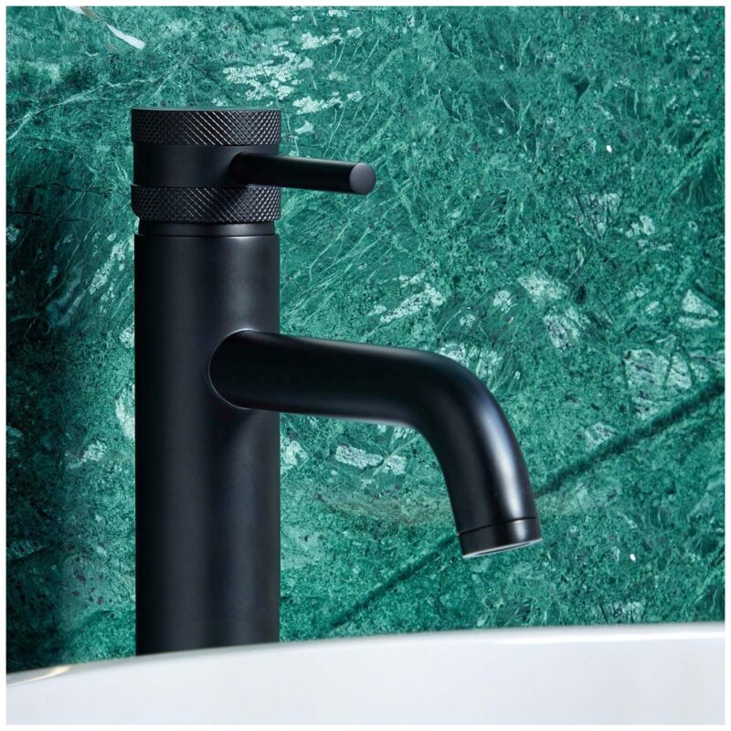 Scudo Core Tall Mono Basin Mixer Tap Black