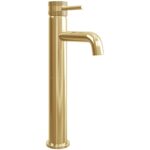 Scudo Core Tall Mono Basin Mixer Tap Brushed Brass