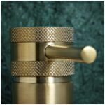 Scudo Core Tall Mono Basin Mixer Tap Brushed Brass