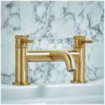 Scudo Core Bath Filler Tap Brushed Brass