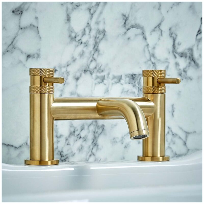 Scudo Core Bath Filler Tap Brushed Brass