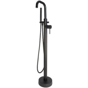 Scudo Core Freestanding Bath Shower Mixer Tap Black