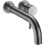 Scudo Core Wall Mounted Basin Tap Gunmetal