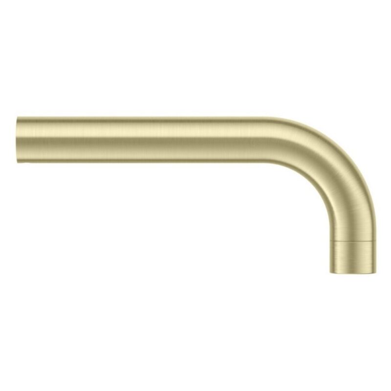 Scudo Core 140mm Short Basin Spout Brushed Brass