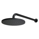Scudo Core Round Shower Arm & Head Matt Black