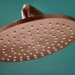 Scudo Core Round Shower Arm & Head Brushed Bronze