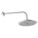 Scudo Round Shower Arm & Head Chrome