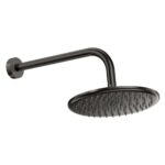 Scudo Round Shower Arm & Head Gunmetal