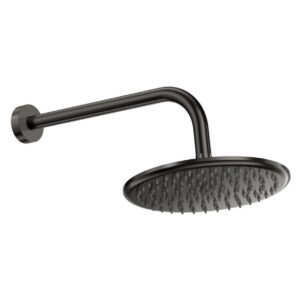 Scudo Round Shower Arm & Head Gunmetal