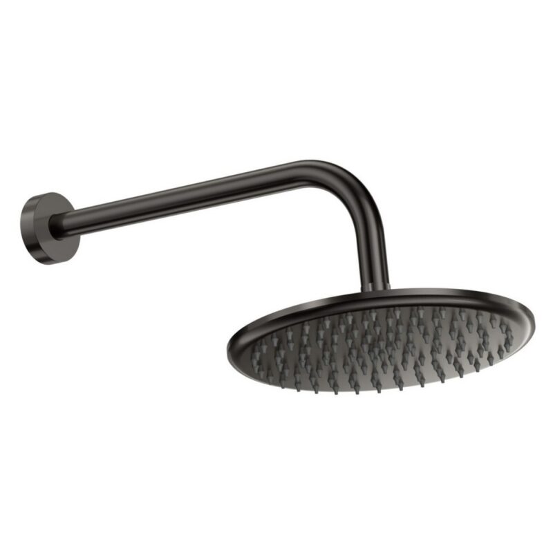Scudo Round Shower Arm & Head Gunmetal