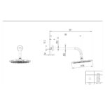 Scudo Round Shower Arm & Head Gunmetal
