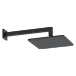 Scudo Square Shower Arm & Head Matt Black