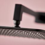 Scudo Square Shower Arm & Head Matt Black