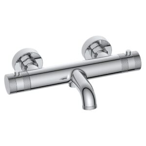 Scudo Core Wall Mounted Thermostatic Bath Shower Mixer Chrome