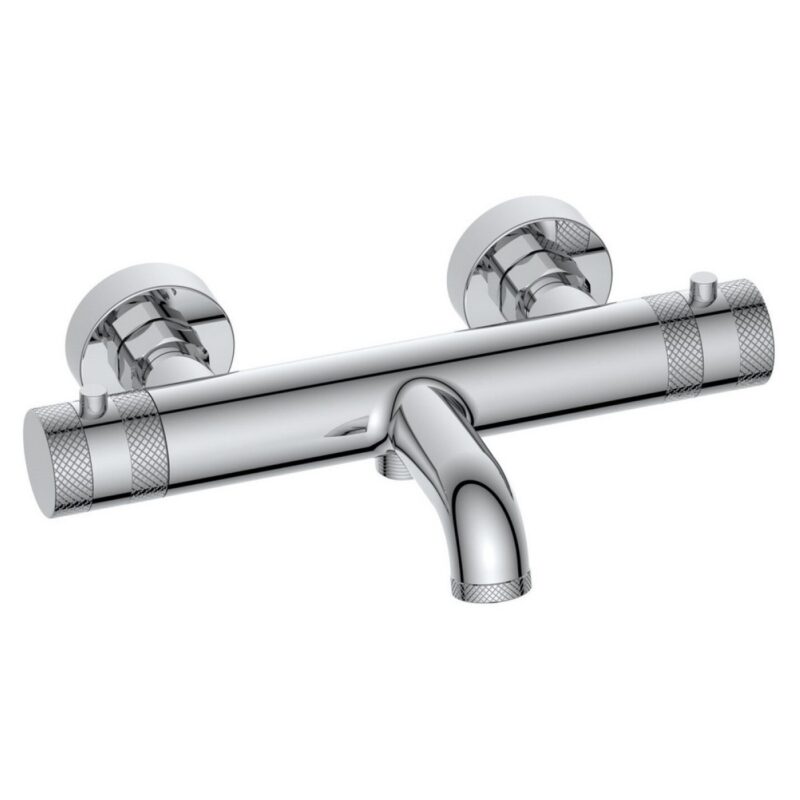 Scudo Core Wall Mounted Thermostatic Bath Shower Mixer Chrome Scudo Core Wall Mounted Thermostatic Bath Shower Mixer Chrome