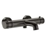 Scudo Core Wall Mounted Thermostatic Bath Shower Mixer Gun Metal