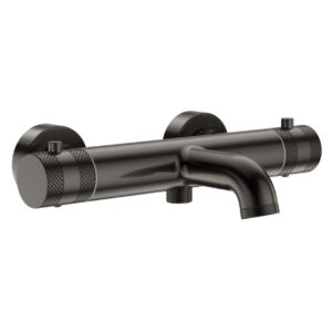 Scudo Core Wall Mounted Thermostatic Bath Shower Mixer Gun Metal