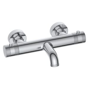 Scudo Core Thermostatic Wall Bath Filler Chrome