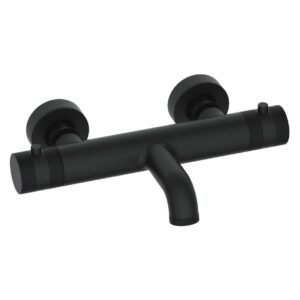 Scudo Core Thermostatic Wall Bath Filler Black