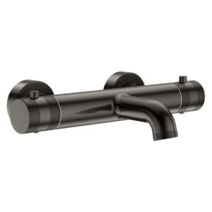Scudo Core Thermostatic Wall Bath Filler Gun Metal