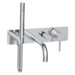 Scudo Core Wall Bath Shower Mixer Chrome
